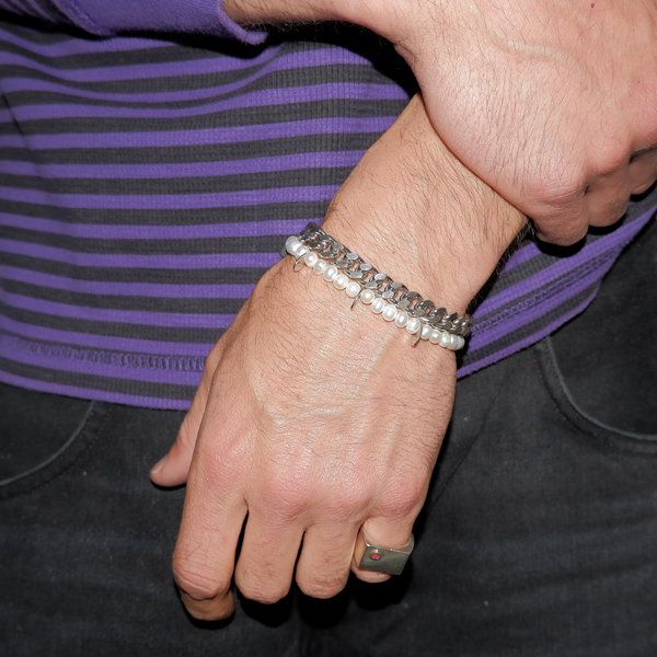 US発!THORN PEARL BRACELET【LUKE VICIOUS】数量限定! Thorn Pearl Bracelet (1of1) – lukevicious.com