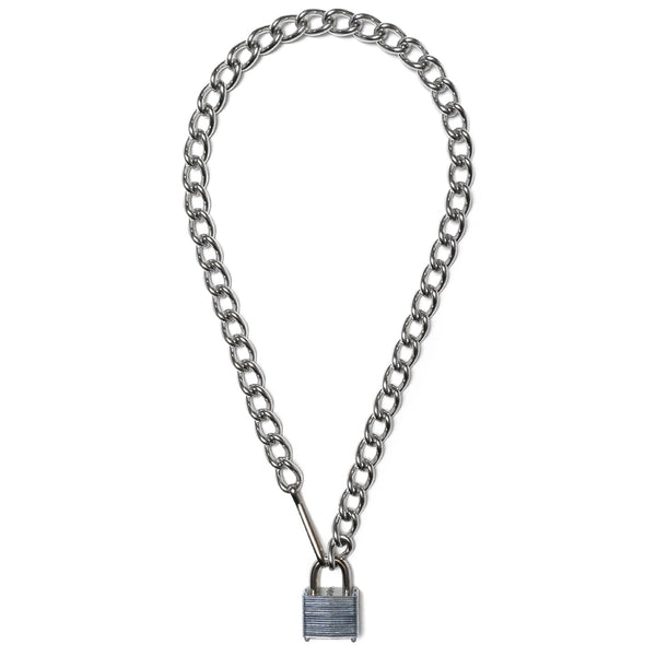Punk Long Chain Padlock Necklace, Lucky Lock Pendant - LUXYIN