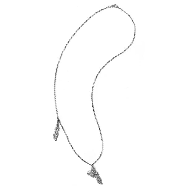 Saint laurent feather necklace Clearance