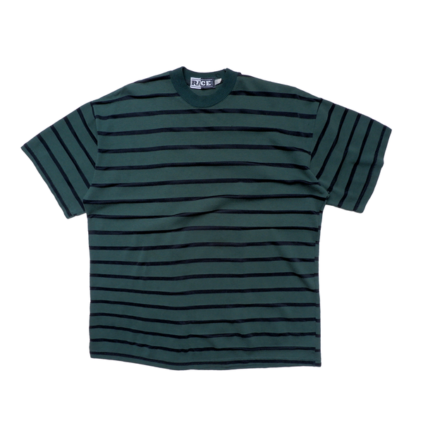 GREEN STRIPED TEE