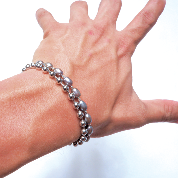 Chrome Pearl bracelet (limited)